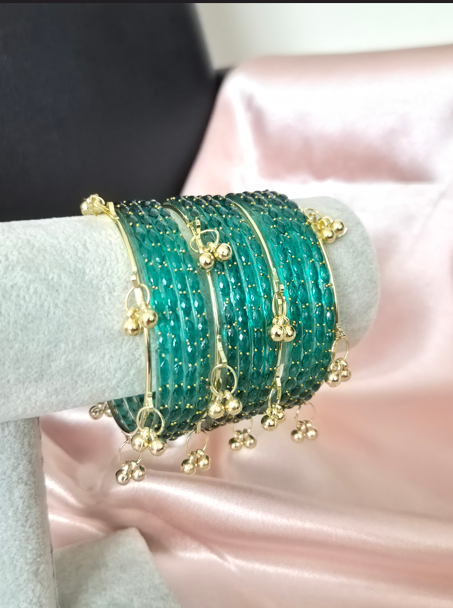 HAWA Kashmiri Bangles - Green