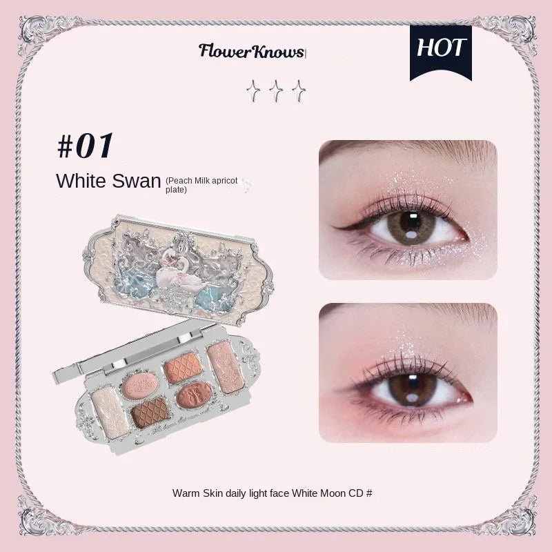 Flower Knows black Swan Ballet Eyeshadow Palette