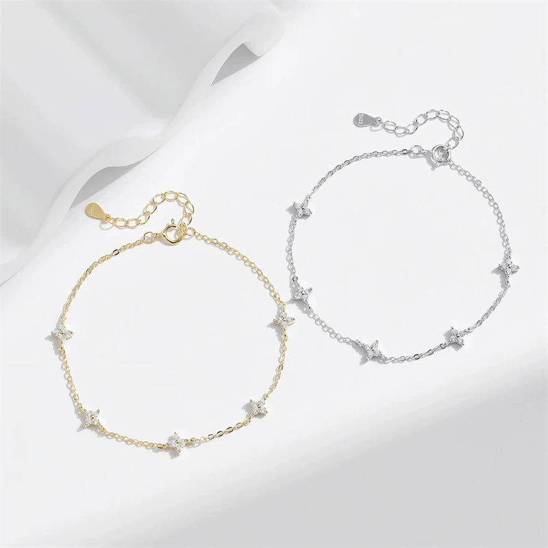 ASTRA Gold Thin Bracelet - 925 Sterling Silver