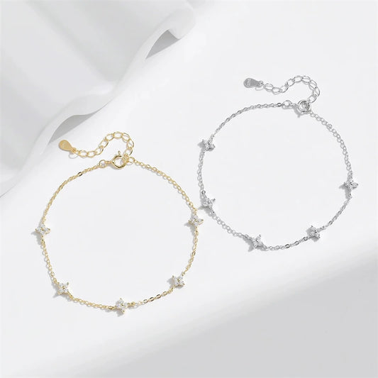 ASTRA Gold Thin Bracelet - 925 Sterling Silver