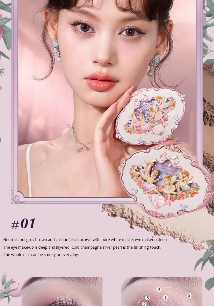 Flower Knows black Swan Ballet Eyeshadow Palette