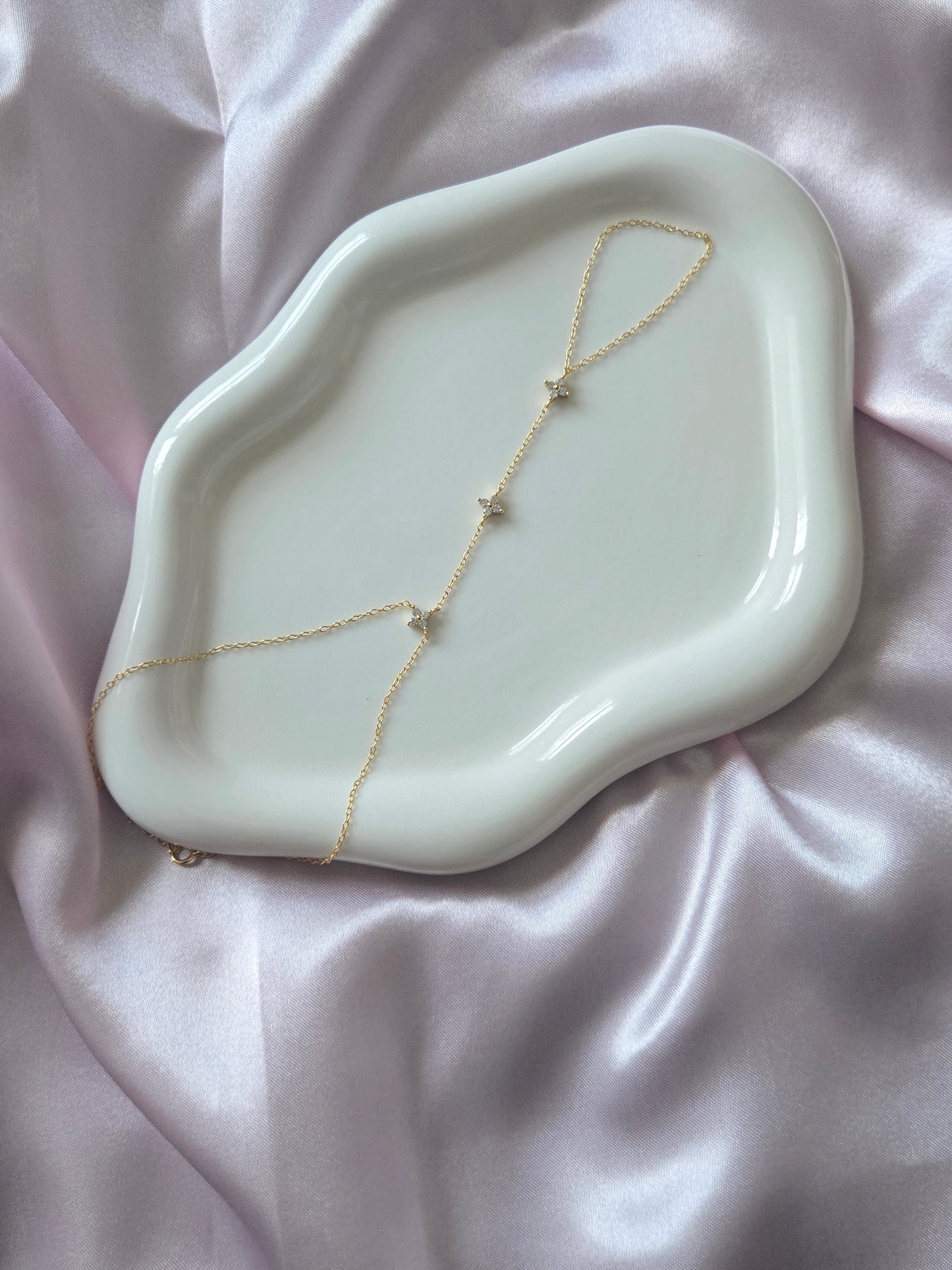 KAYALI Link Hand Chain- 925 Sterling Silver
