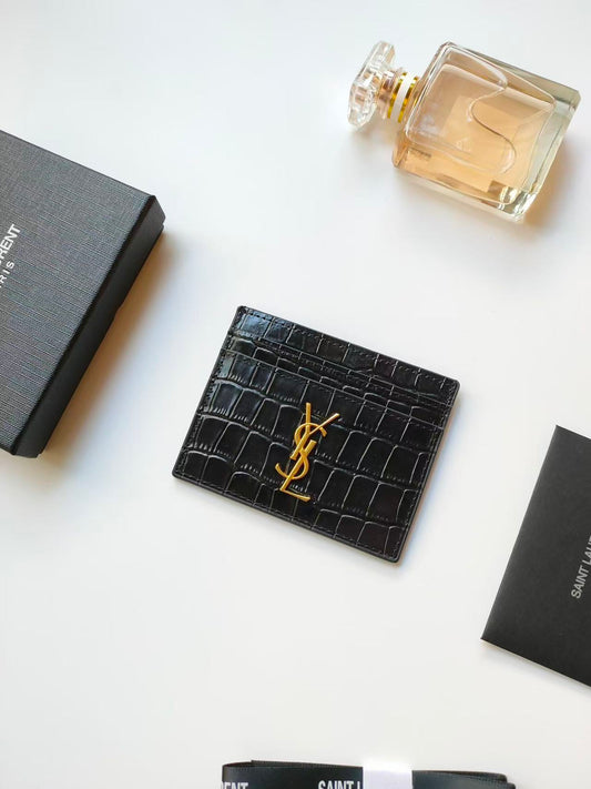 GAZELLE Card Holder - Textured Gold