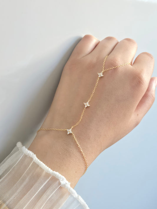 KAYALI Link Hand Chain- 925 Sterling Silver