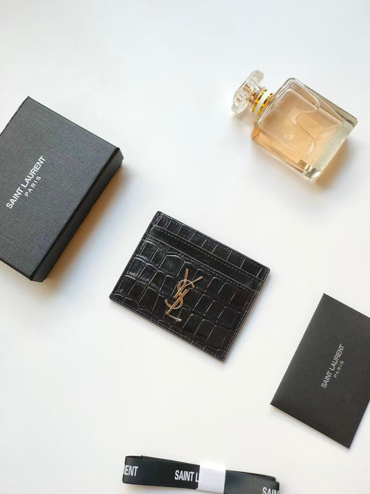GAZELLE Card Holder - Textured Silver