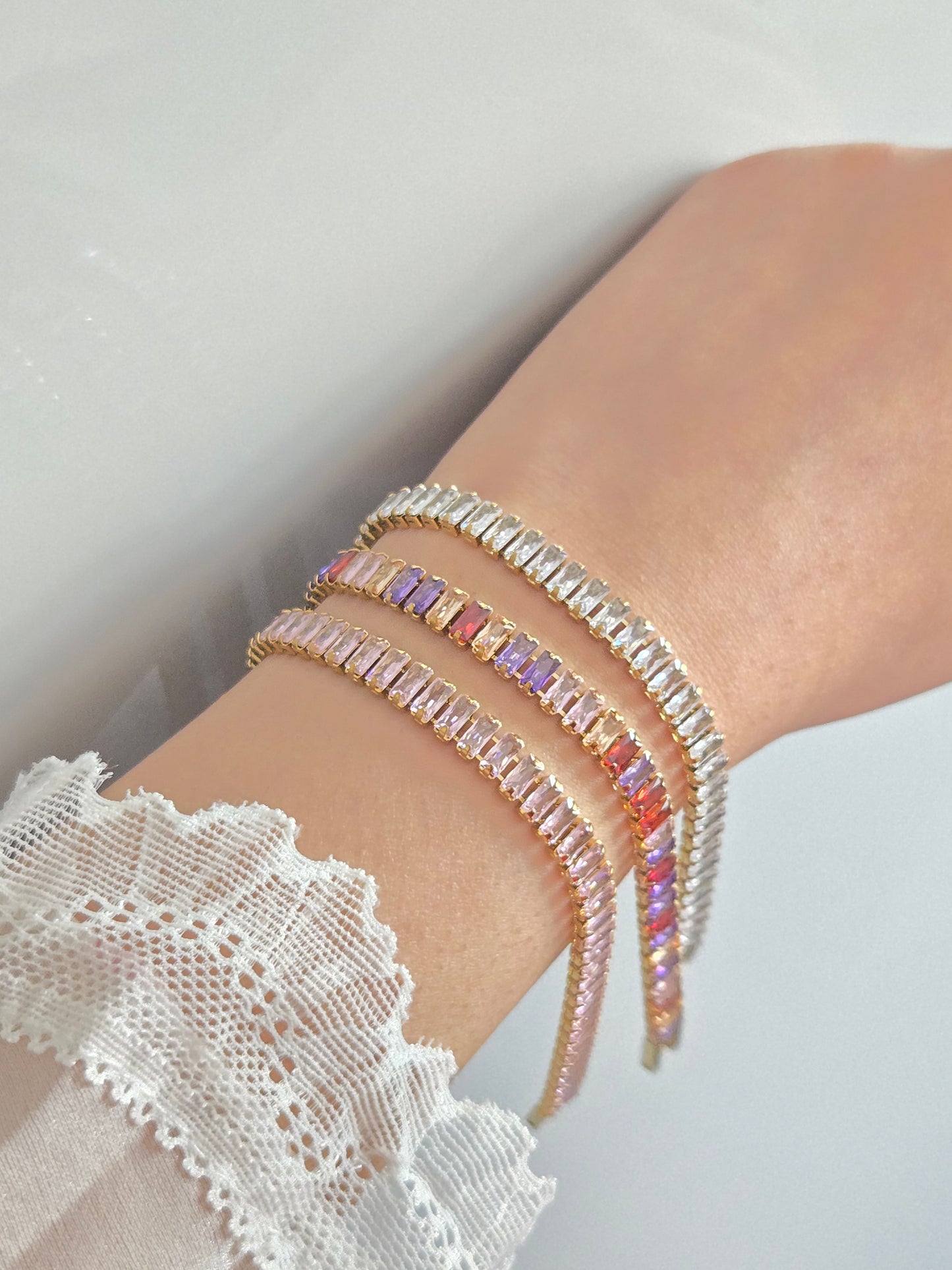 ARIEL Tennis Bracelets - Stainless Steel