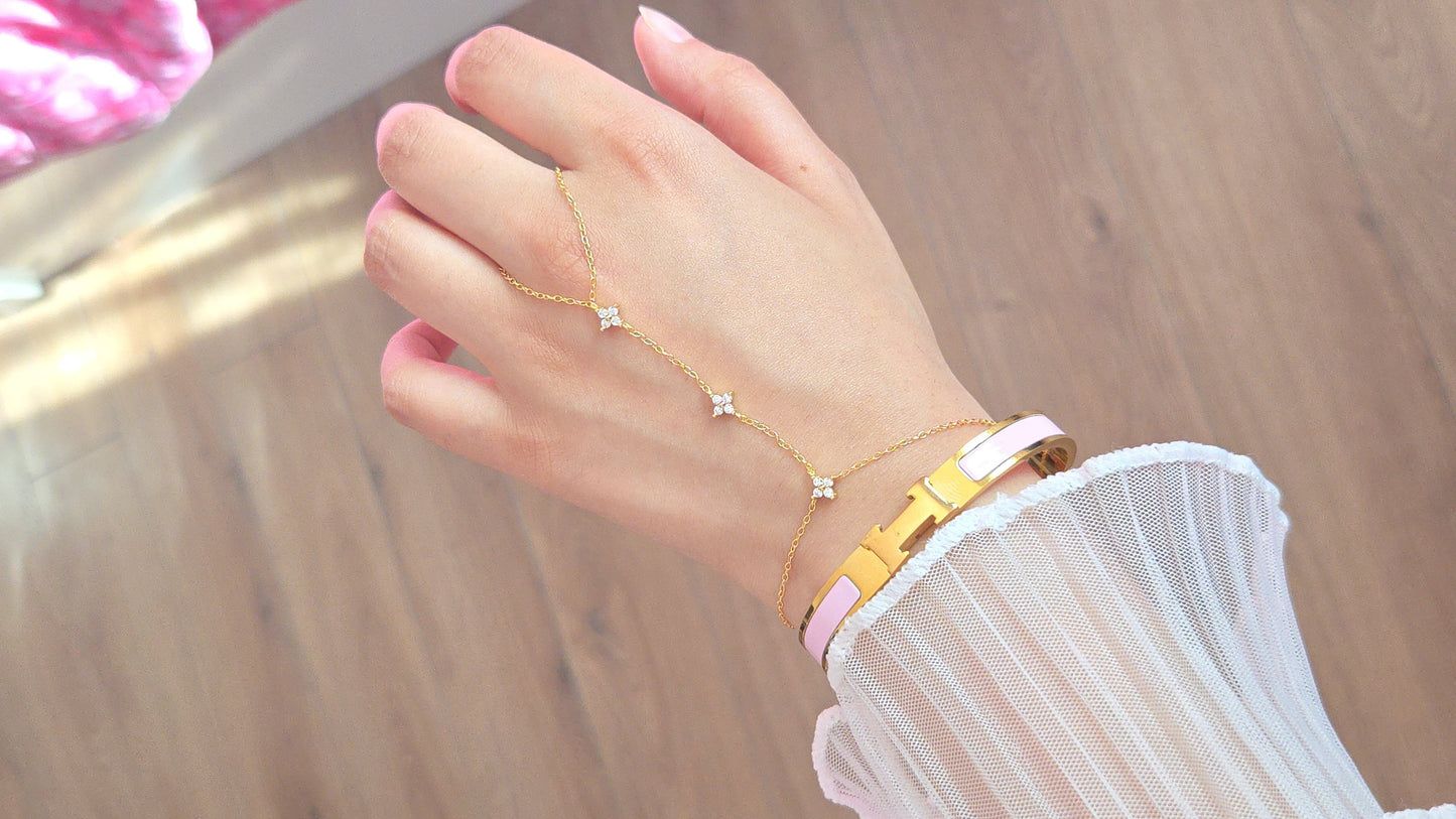 KAYALI Link Hand Chain- 925 Sterling Silver